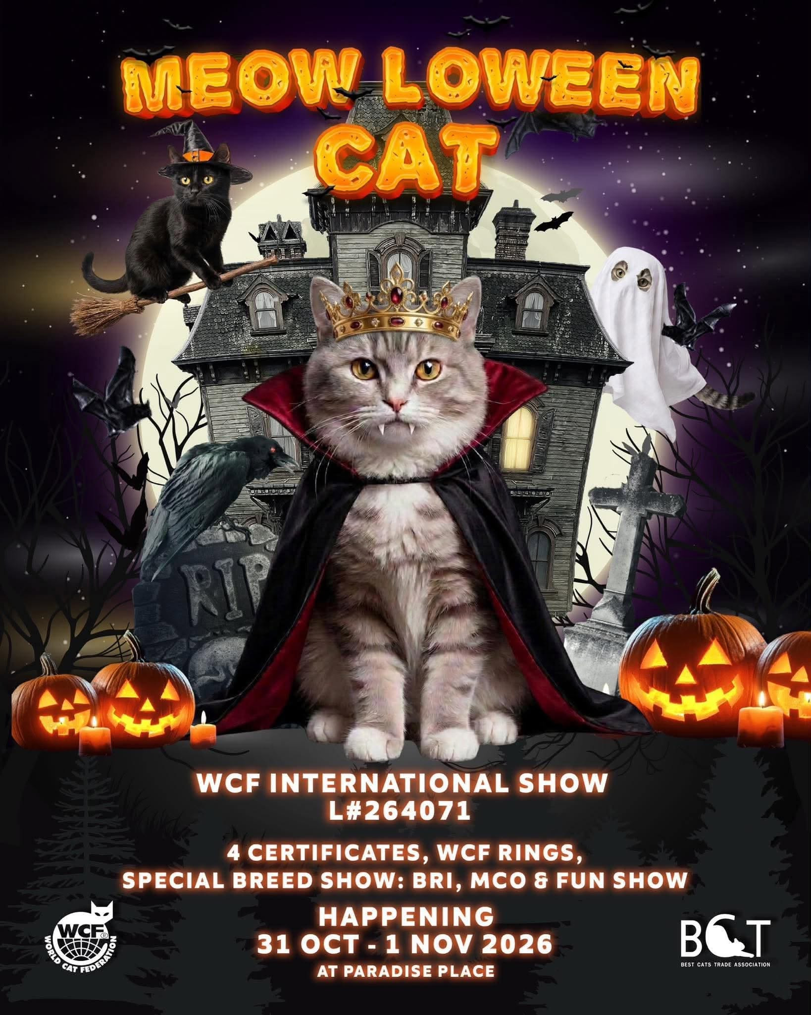 Meowloween Cat Show 2026 — WCF International